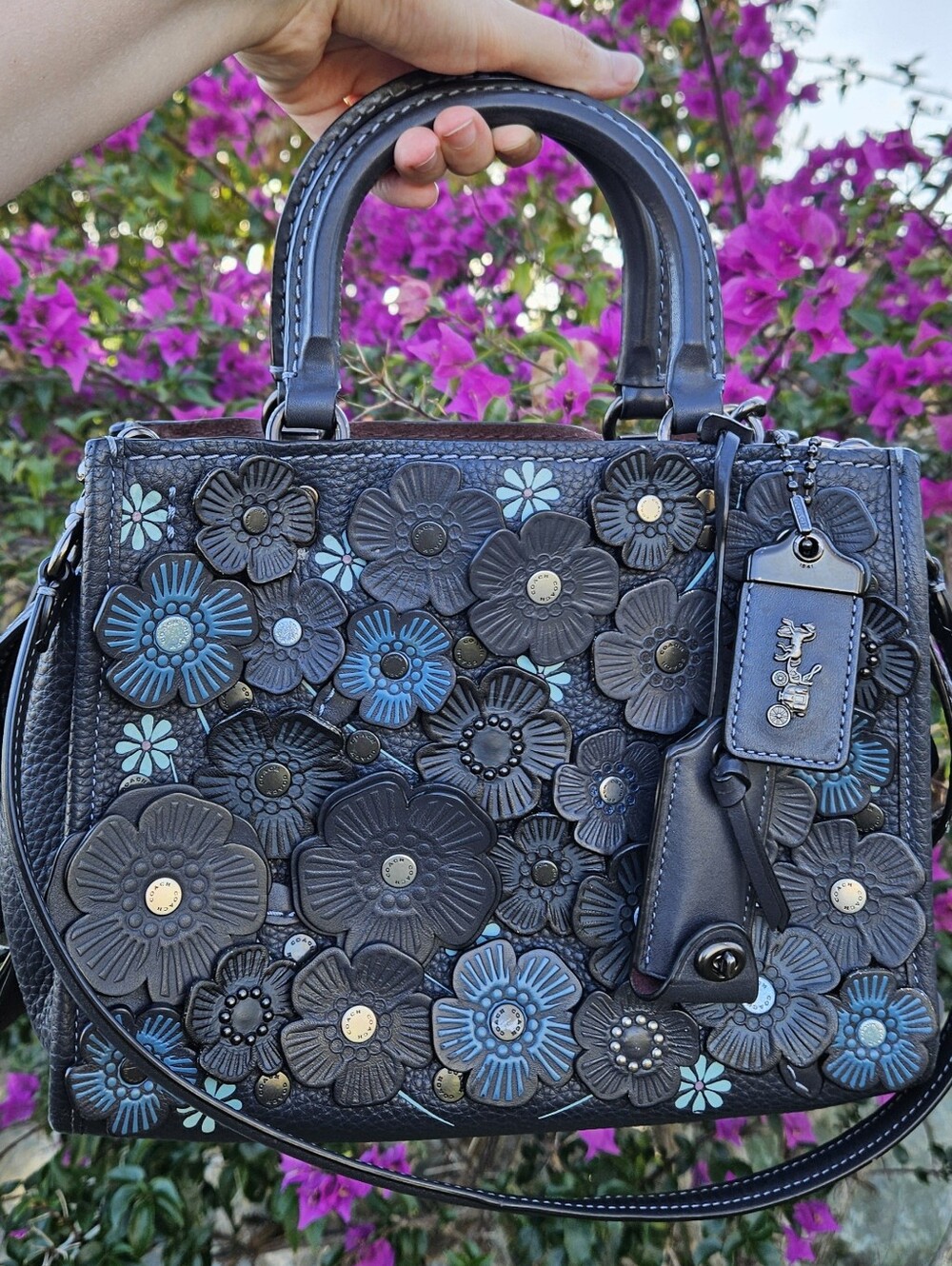 Coach Rouge 25 Tea Rose In Midnight Blue 58840